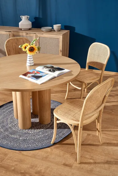 HALMAR Jedálenský stôl AZUL 120 cm prírodný dub/hnedý