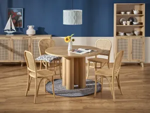HALMAR Jedálenský stôl AZUL 120 cm prírodný dub/hnedý
