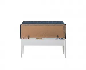 Hanah Home Jedálenský set Vina 5D biela/tmavo modrá
