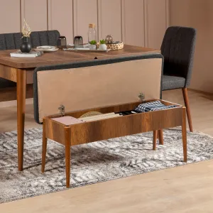 Hanah Home Jedálenský set Vina 5D orech/antracit