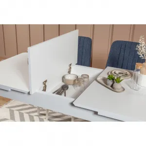 Hanah Home Jedálenský set Vina 5D biela/tmavo modrá