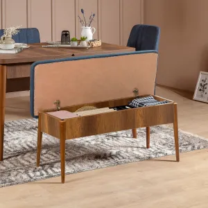 Hanah Home Jedálenská súprava Vina 5D orech/tmavomodrá