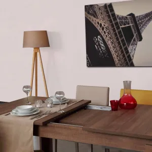 Hanah Home Jedálenský rozkladací stôl Huqqa 150/170 cm dub Santana tmavý