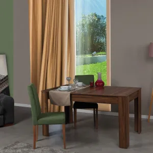 Hanah Home Jedálenský rozkladací stôl Bois 150/170 cm orech