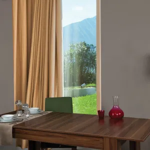 Hanah Home Jedálenský rozkladací stôl Bois 150/170 cm orech