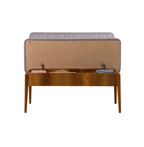 Hanah Home Jedálenský set Vina 5D orech/sivá