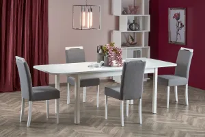 Rozkladací jedálenský stôl FLORIAN Biela