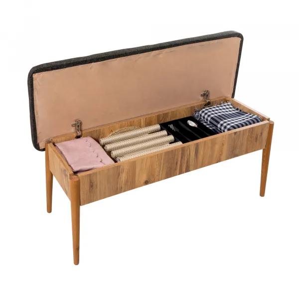 Hanah Home Jedálenský set Vina 5D borovica atlantická/antracit