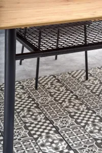 HALMAR Jedálenský stôl Jecksie zlatý dub/čierny