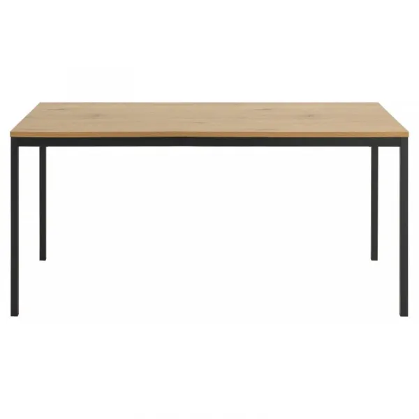 Actona Jedálenský stôl Seaford 160x80x74 cm dub divoký/černá