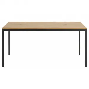 Actona Jedálenský stôl Seaford 160x80x74 cm dub divoký/černá