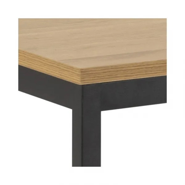 Actona Jedálenský stôl Seaford 160x80x74 cm dub divoký/černá
