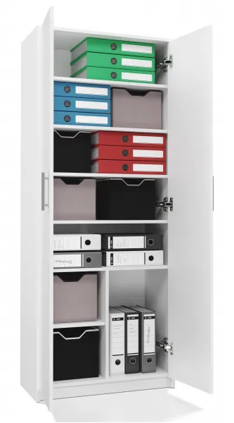 TP Living Kancelárska knižnica OLIV 2D biela