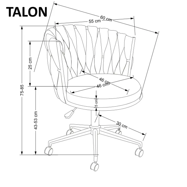 HALMAR Kancelářské křeslo TALON šedé