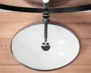 Keramické umývadlo na dosku Linda Rea Silver 49 cm - strieborné