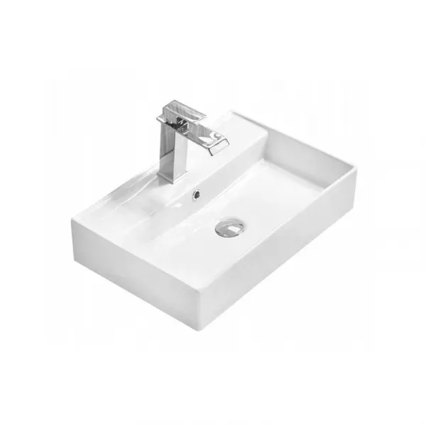 Keramické umývadlo na dosku MEXEN BLANCA 56x38 cm biele