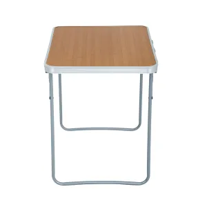 Ak furniture Kempingový stolík ARES 70x50 cm hnedý