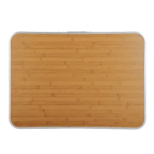 Ak furniture Kempingový stolík ARES 70x50 cm hnedý