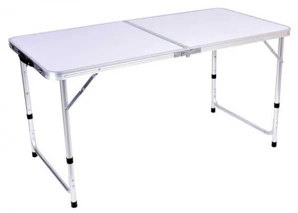 TRAMP kempingový cestovný set stôl so 4 stoličkami biely