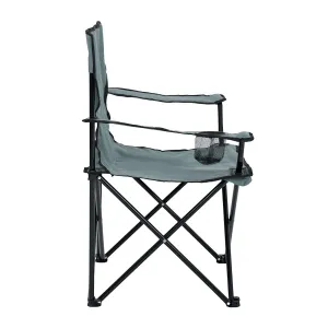 Ak furniture Kempingová stolička ANTER sivá
