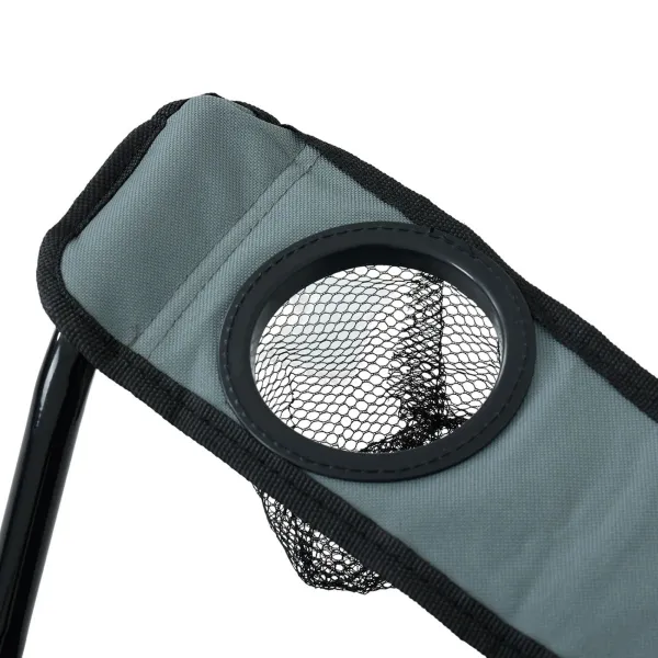 Ak furniture Kempingová stolička ANTER sivá