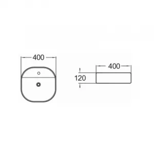 Keramické umývadlo na dosku MEXEN ZITA čierne