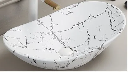 ArtCom Keramické umývadlo LENA MW17 | biela 60 cm