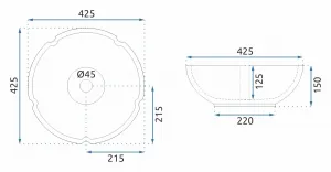 Keramické umývadlo na dosku Rea Vivien modré