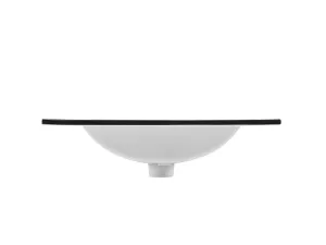 ArtCom Keramické umývadlo UM-8003-80 | čierna 80 cm