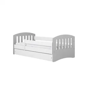Kocot kids Klasická detská posteľ Babydreams sivá, varianta 80x140, se šuplíky, s matrací
