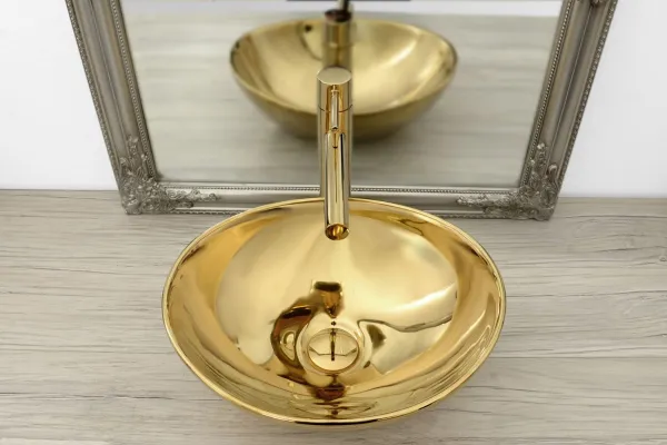 Keramické umývadlo na dosku Rea Sofia Gold