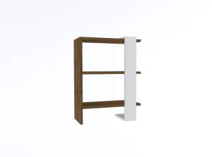 Knižnica Gaye Walnut White