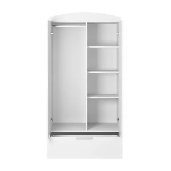 Kocot kids Klasická skriňa Kocta 90 cm biela