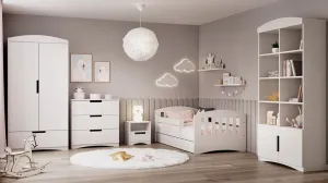 Kocot kids Klasická skriňa Kocta 90 cm biela
