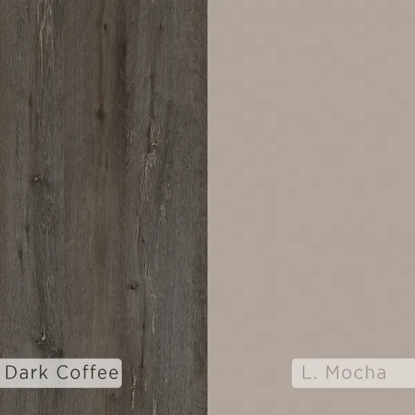 Knižnica Houseland Mito tmavohnedá/mocha