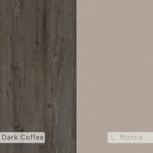 Knižnica Houseland Mito tmavohnedá/mocha