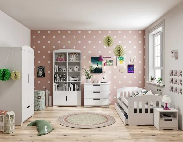 Kocot kids Klasická skriňa Kocta 90 cm biela