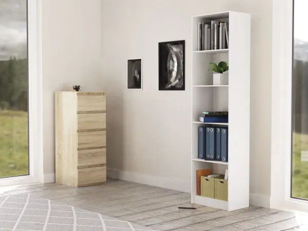 TP Living Knižnica Olive biela