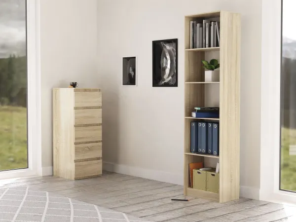 TP Living Knižnica Olive dub sonoma