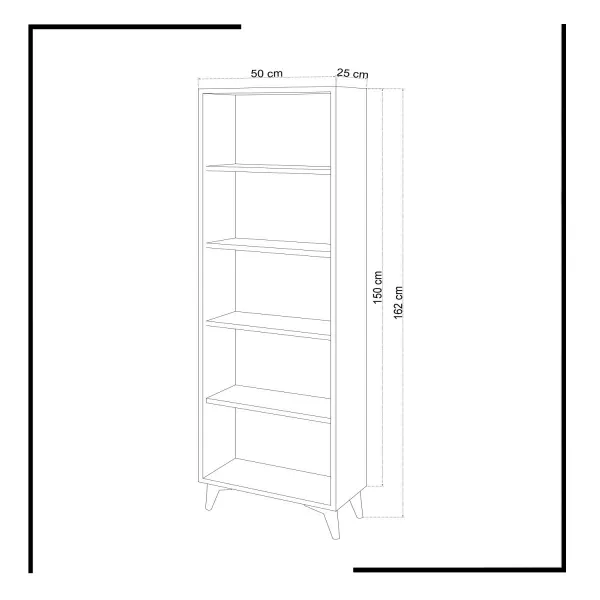 Kalune Design Knižnica Potena biela