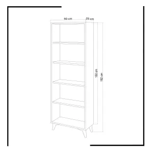 Kalune Design Knižnica Potena biela