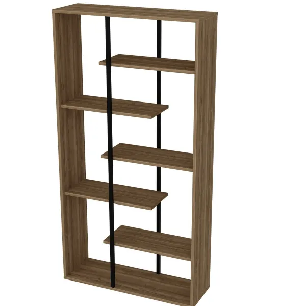 Hanah Home Knižnica Presto orech/čierna