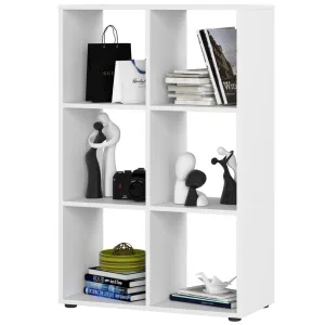Ak furniture Knižnica QUAD2 biela