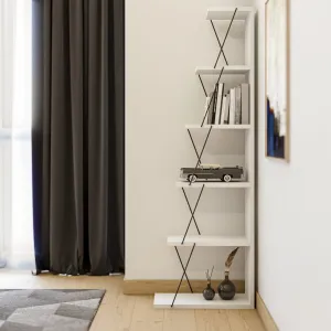 Hanah Home Knižnica Tlos biela