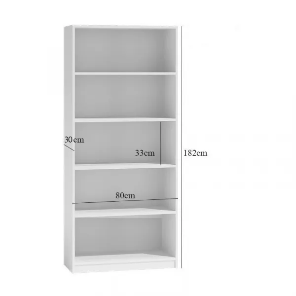 TP Living Knižnica SEGREGATÓRY R80 biela