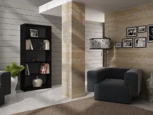 TP Living Knižnica SEGREGATÓRY R80 čierna