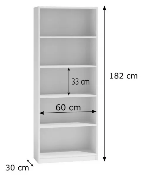 TP Living Knižnica SEGREGATORY S60 biela