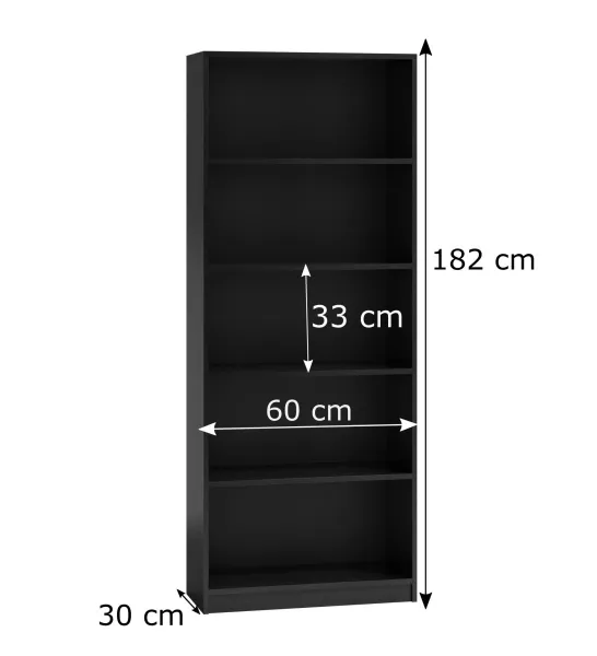 TP Living Knižnica SEGREGATORY S60 čierna