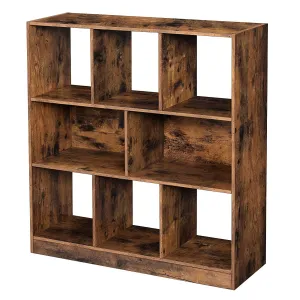 SONGMICS Regál 3 police retro dizajn 86 x94 cm hnedý