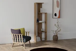 Knižnica Wand Walnut